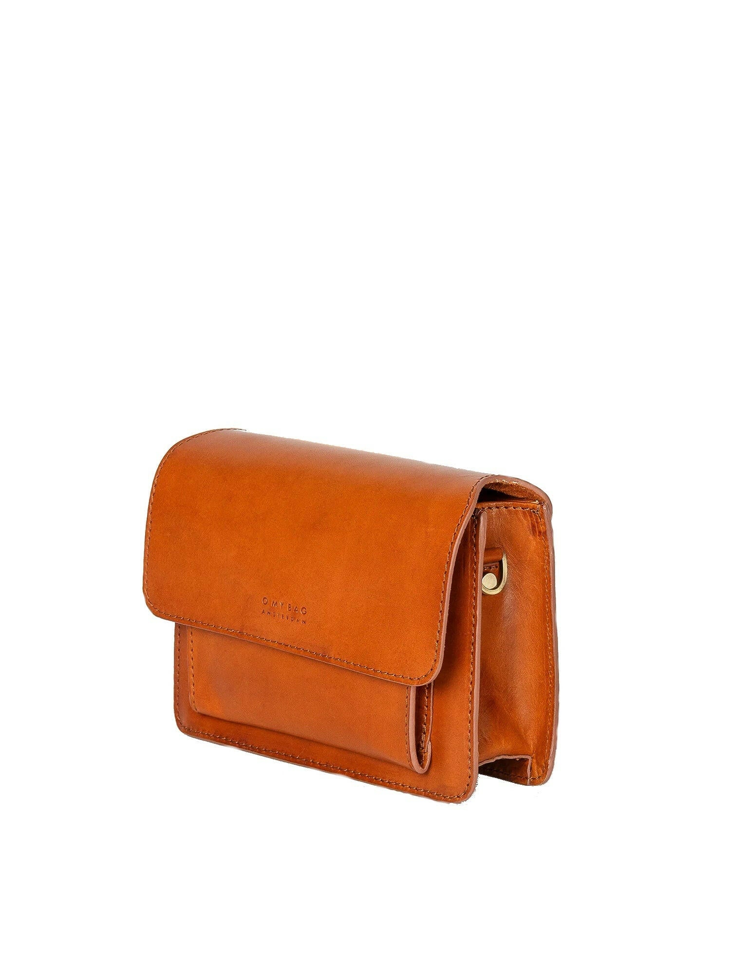 Sac mini bandoulière Harper, Cognac.