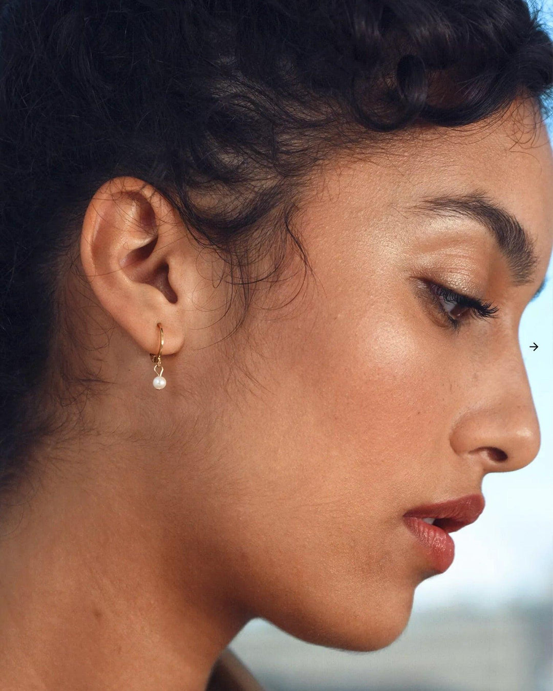 Dormeuses perles, Ondine.