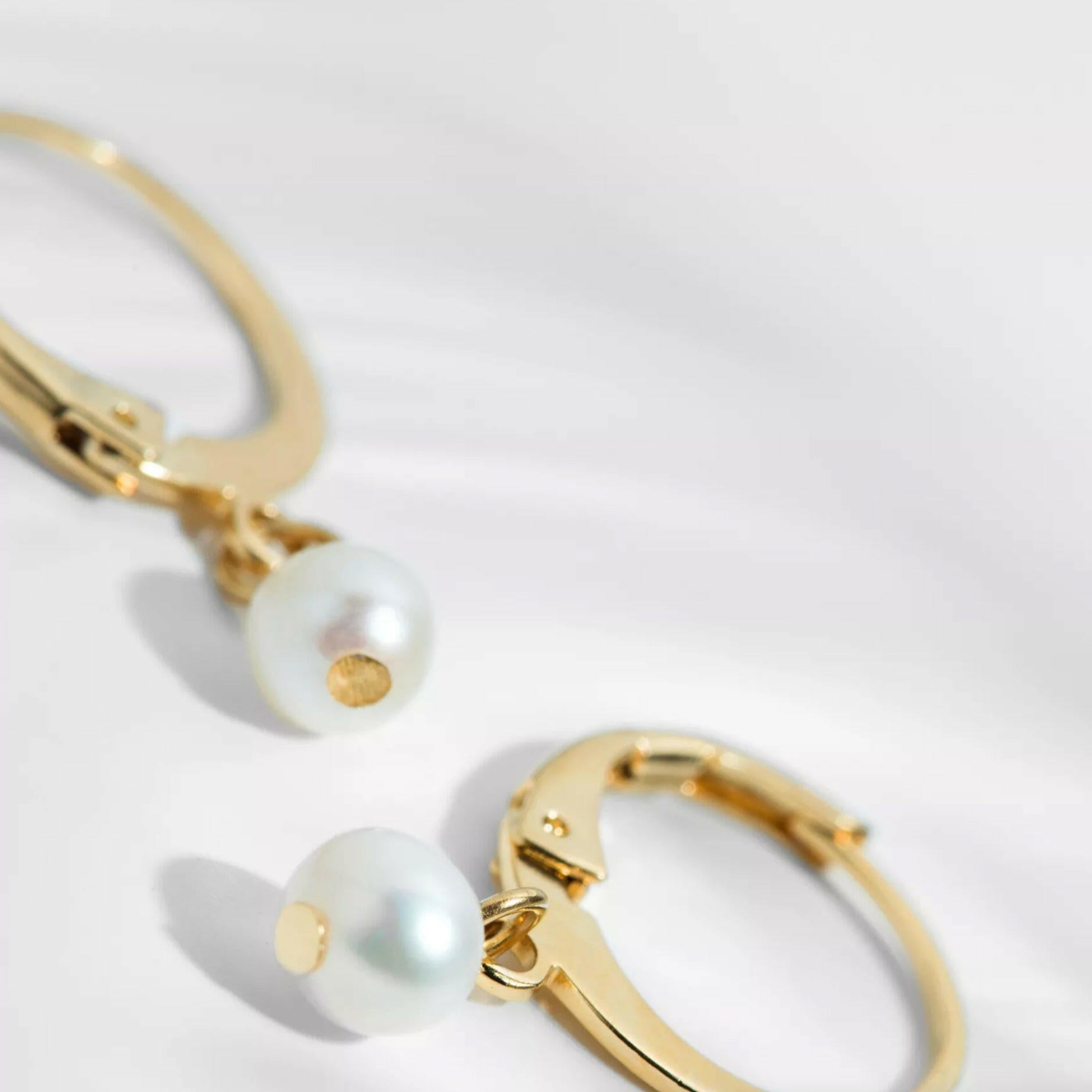 Dormeuses perles, Ondine.