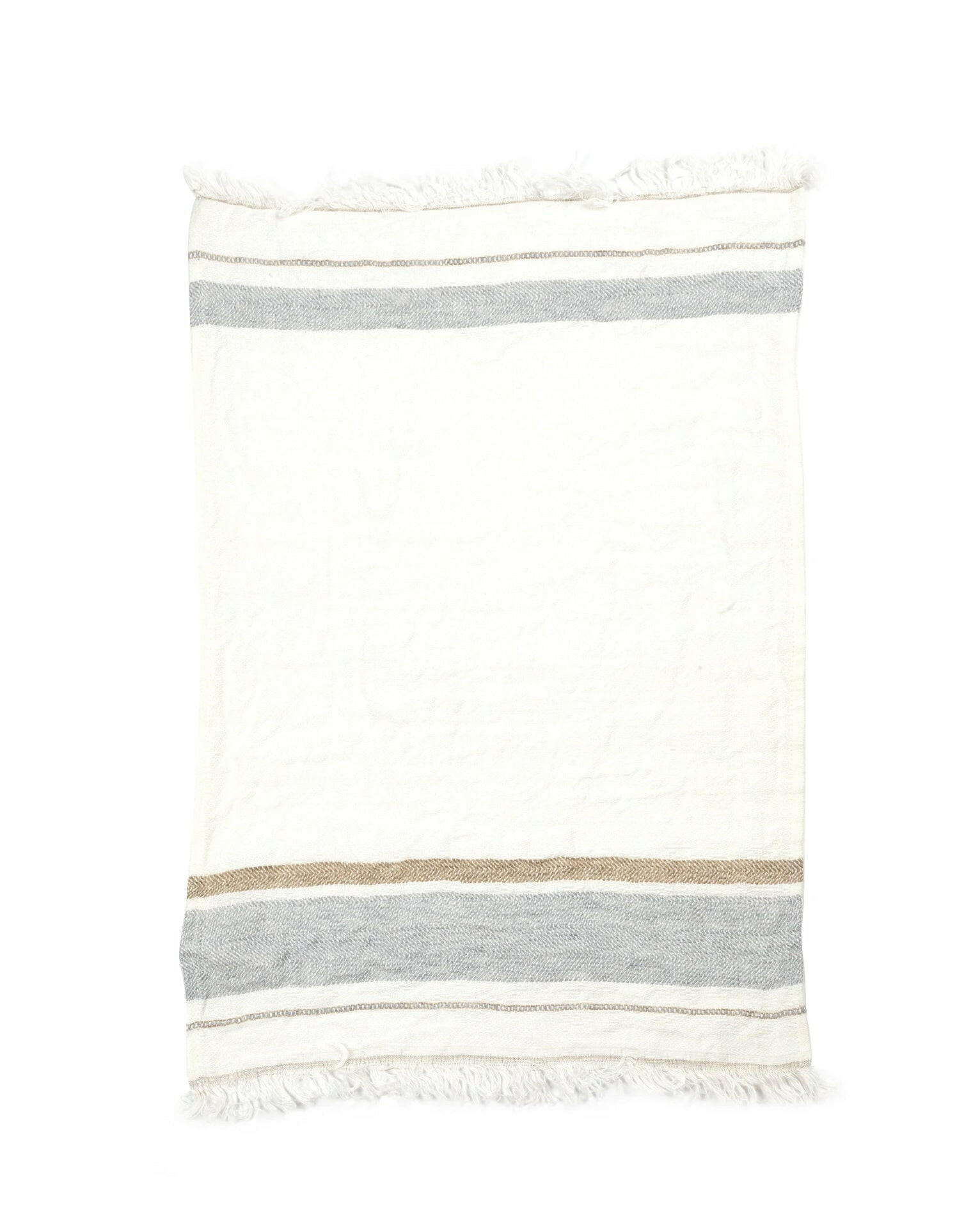 The Belgian Towel, Oyster Stripe, Libeco