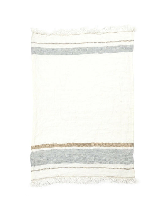 The Belgian Towel, Oyster Stripe, Libeco