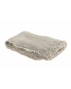Vice Versa Washed Linen Crepon Throw, Greige