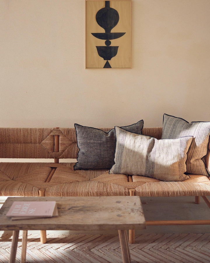 Coussin Vice Versa en toile Rustique