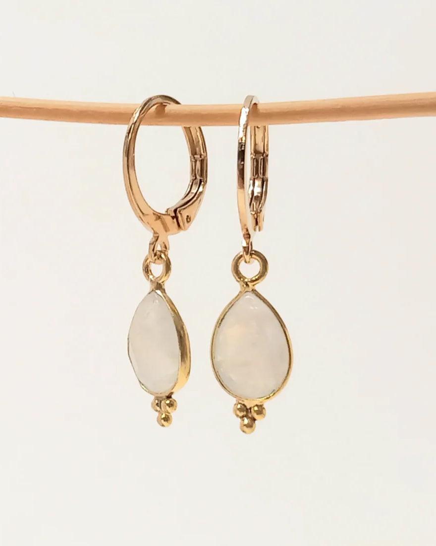 Créoles mini Talisma, Pierre de Lune, Fabien Ajzenberg