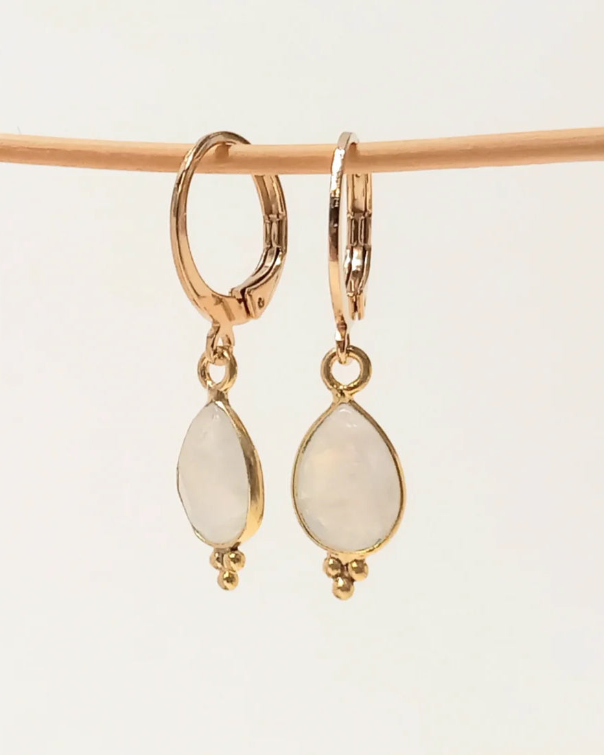 Créoles mini Talisma, Pierre de Lune, Fabien Ajzenberg