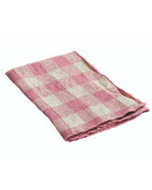 Vintage Vichy Canvas Bourdon Tea Towel, Rose Zizi
