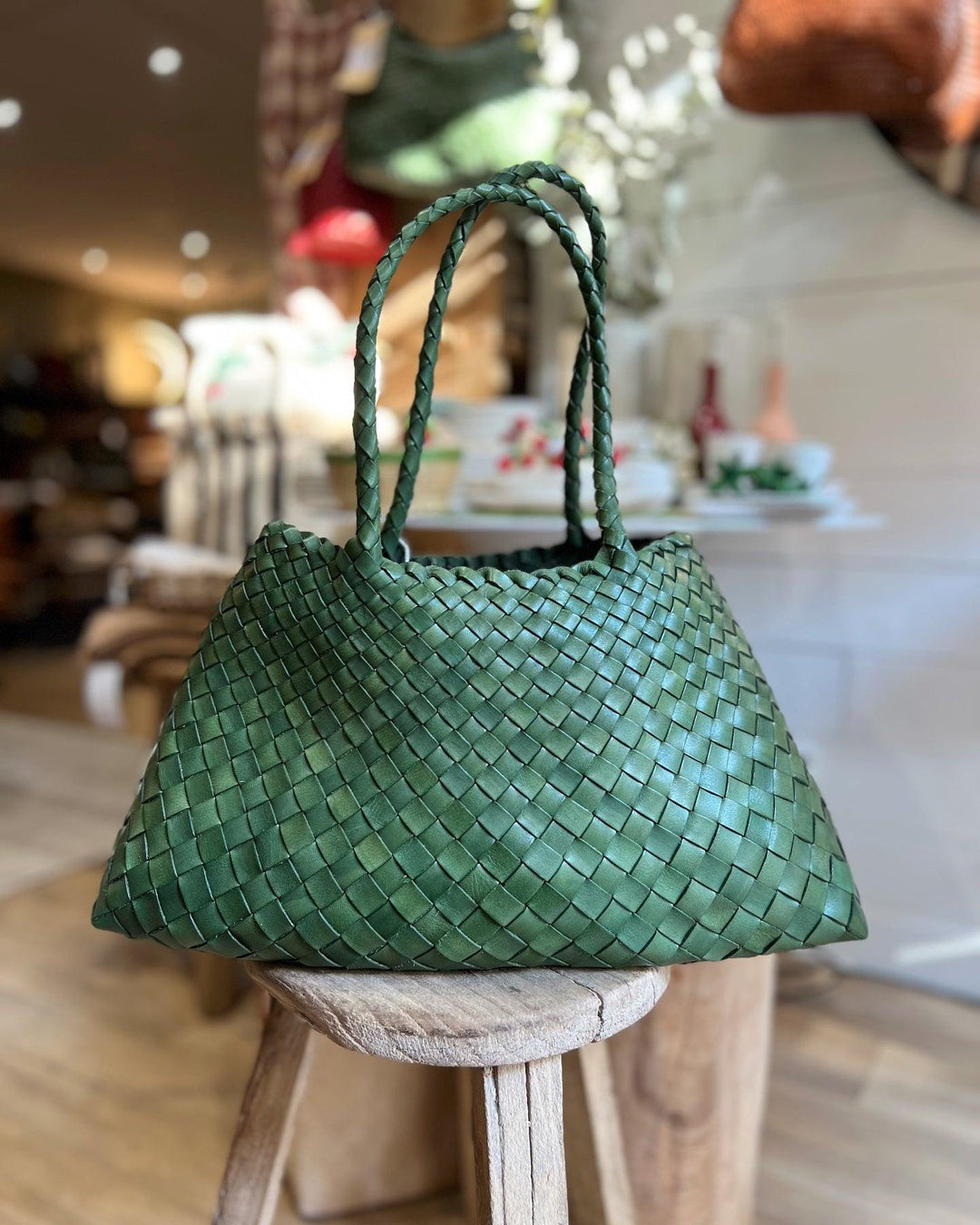 Santa Croce Bag Big Leaf Green Dragon Diffusion