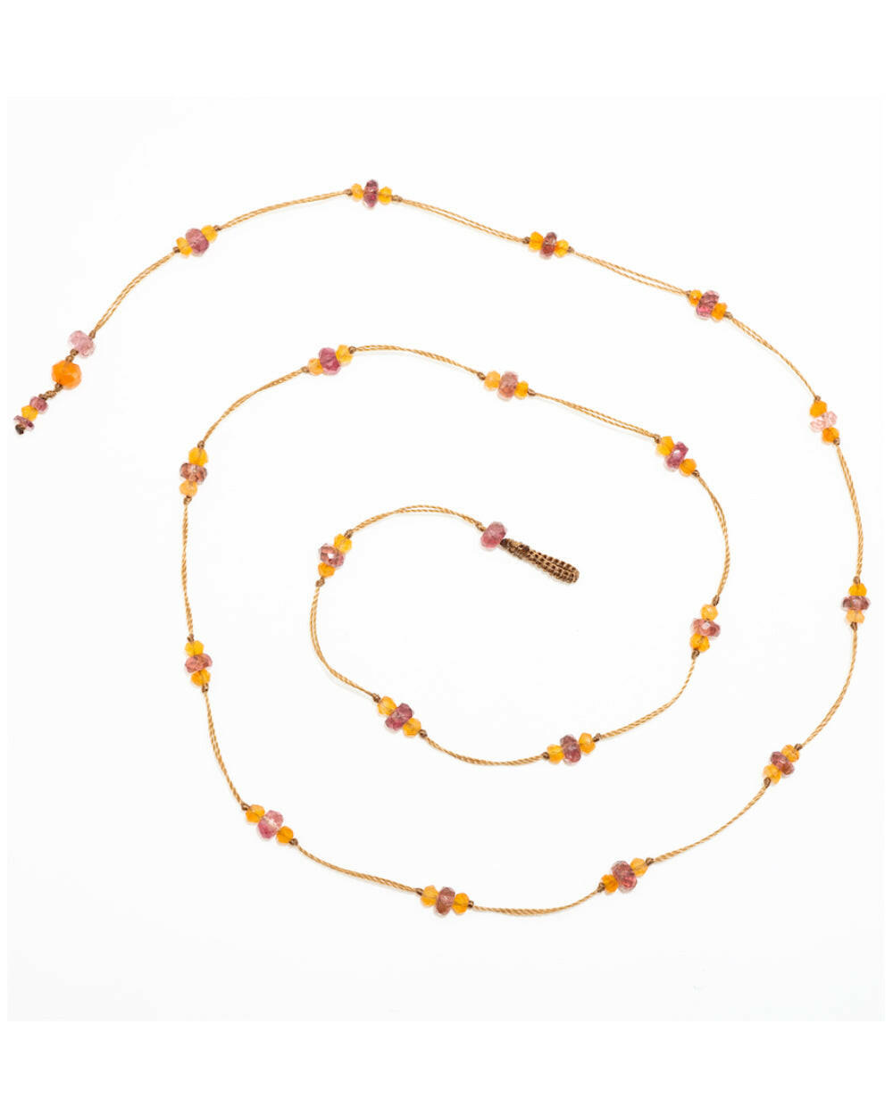 Collier Loupy duo, Tourmaline Cornaline, Sharing