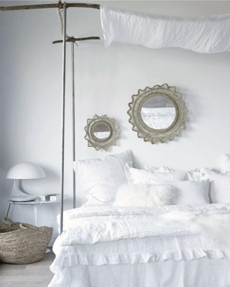 Housse de Couette, Boho, Blanc.