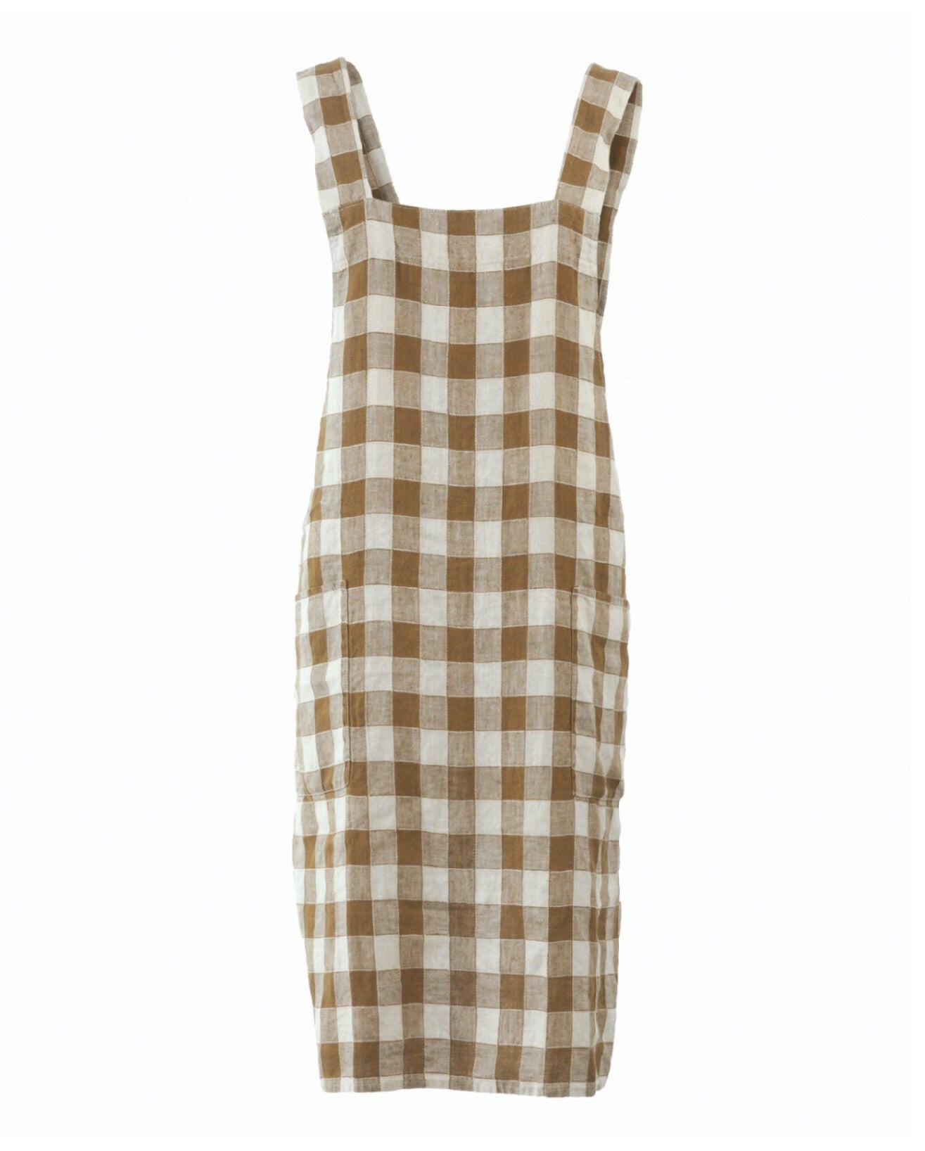 Tablier Japonais Vintage Vichy, Havane.