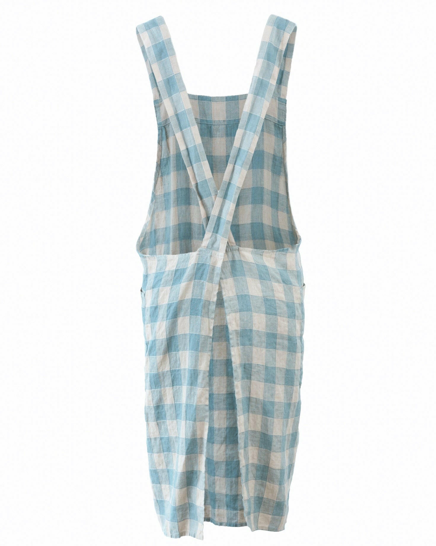 Tablier Japonais Vintage Vichy, Nuage, Maison de Vacances