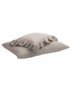 Boho Shaker Washed Linen Pillowcase in Ecorce, 30x40cm