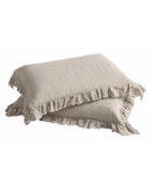Boho Washed Linen Pillowcase, Natural
