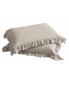 Boho Washed Linen Pillowcase in Natural, 30x40cm