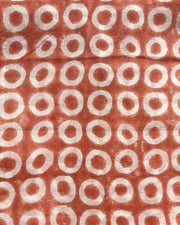 Taie d'oreiller Lina, lot de 2 Orange à Cercles Blancs, Claire Gasparini