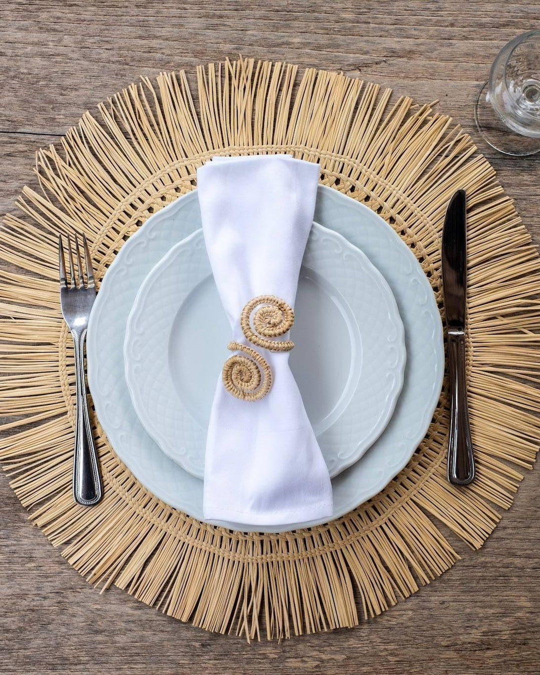 Rond de serviette Naturel PAO Maison fibre végétale