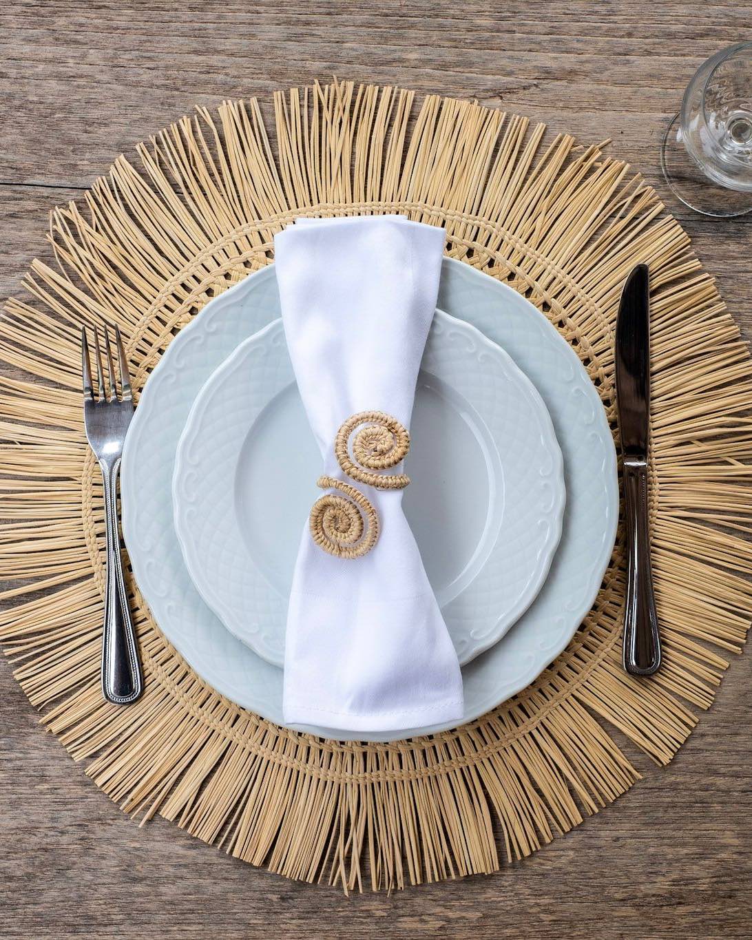 Napkin Ring, Natural Snowman