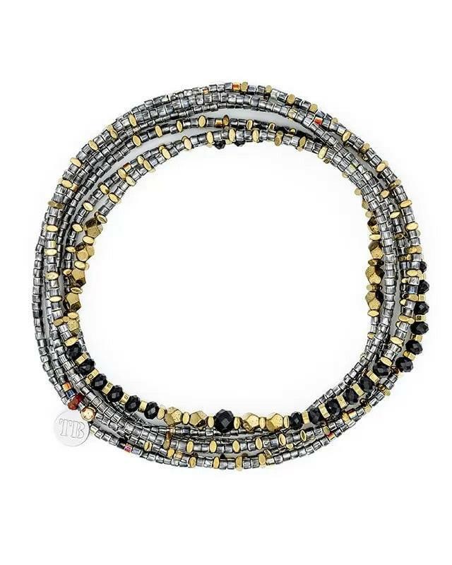 Collier et Bracelet 6 tours, ANDY 6 - Quantic, Têtes Blondes