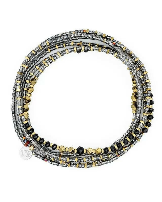 Collier et Bracelet 6 tours, ANDY 6 - Quantic, Têtes Blondes