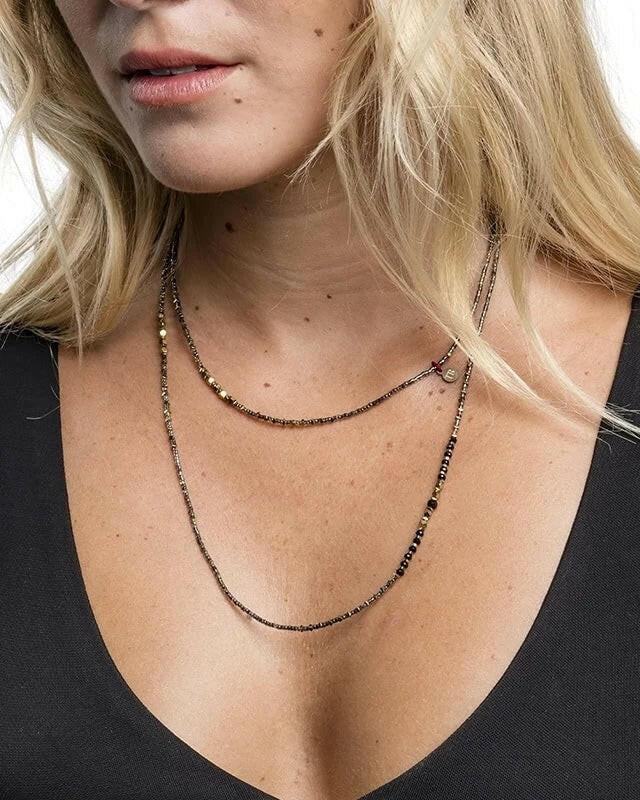 Collier et Bracelet 6 tours, ANDY 6 - Quantic, Têtes Blondes