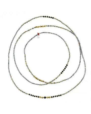 Collier et Bracelet 6 tours, ANDY 6 - Quantic, Têtes Blondes