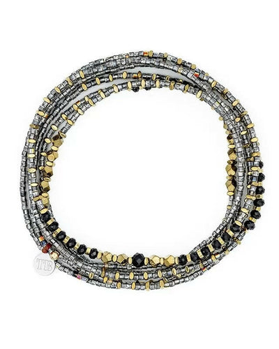Collier et Bracelet 6 tours, ANDY 6 - Quantic, Têtes Blondes