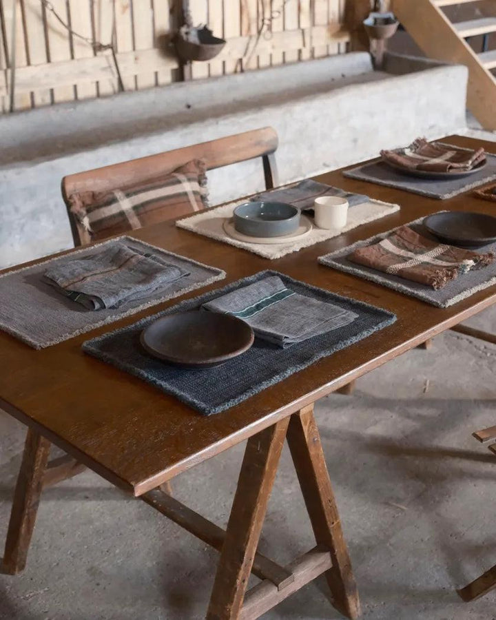 Set de table Jasper, Charcoal, Libeco