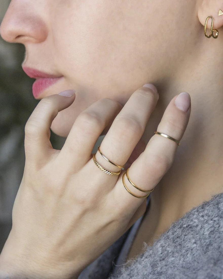 Bague Rigide Fine Martelée, Fabien Ajzenberg