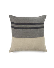 Housse de Coussin Black House Stripe Charcoal, Libeco