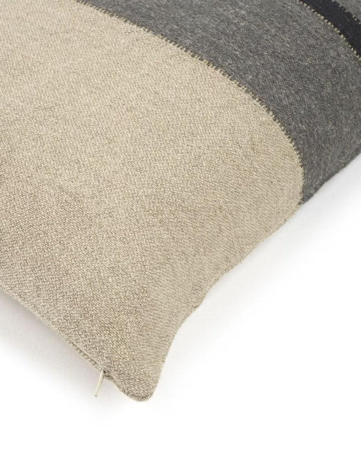 Housse de Coussin Black House Stripe Charcoal, Libeco