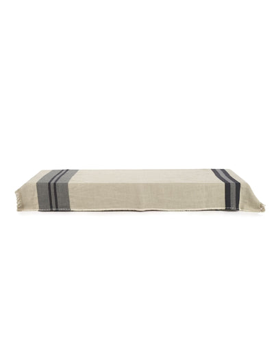 Plaid Black House Stripe Charcoal, Libeco