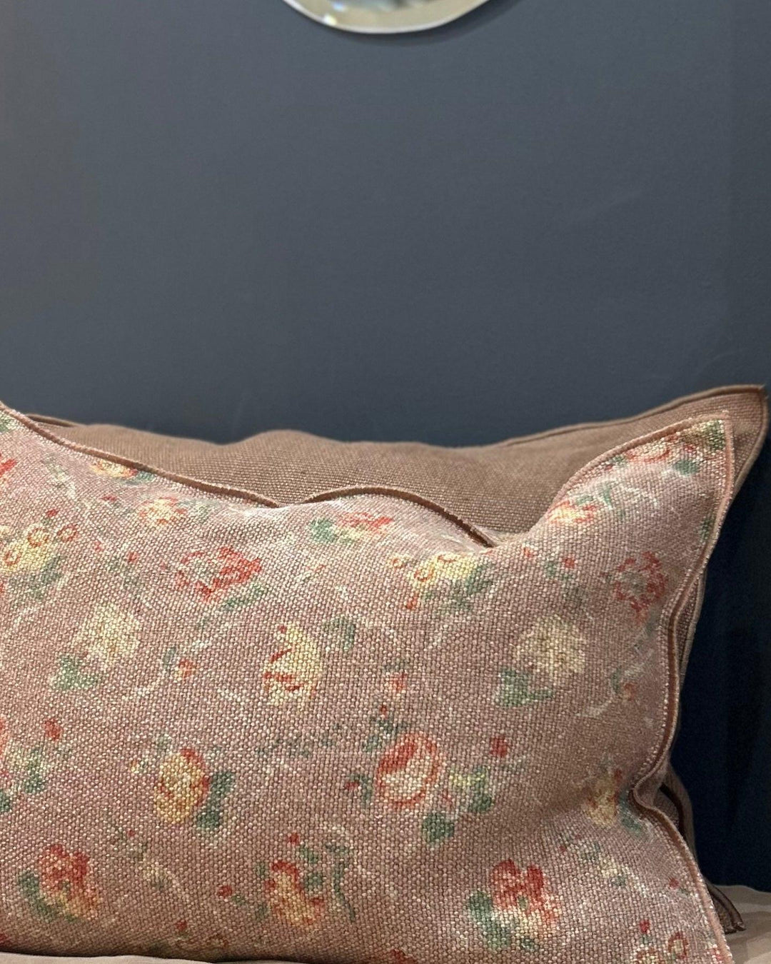 Coussin Vice Versa Lin Wabi-Sabi Jardin Secret Bois de Rose, Maison de Vacances