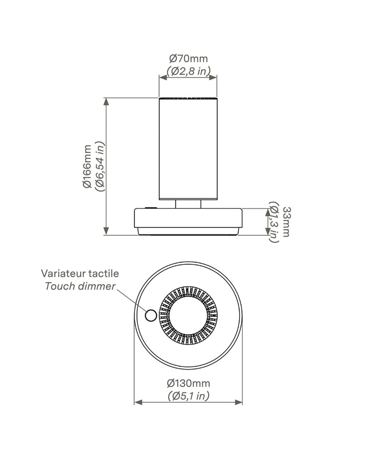 Lampe Portable, Frechin A Table