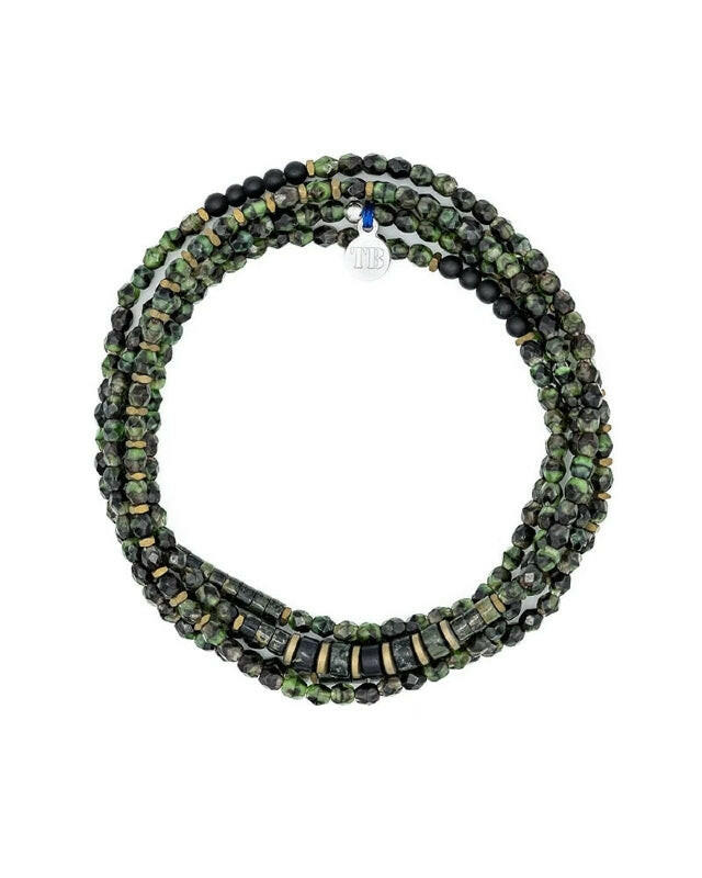 Bracelet Homme 3 tours, GENTLEMAN 5 - Crocodile