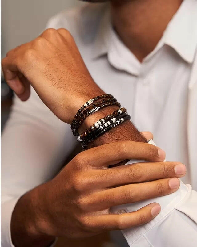 Bracelet Homme 1 tour,  GENTLEMAN XL - Brun