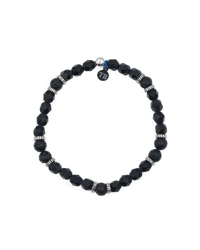 Bracelet Homme 1 tour,  GENTLEMAN XL - Noir Mat