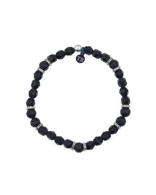 Bracelet Homme 1 tour,  GENTLEMAN XL - Noir Mat