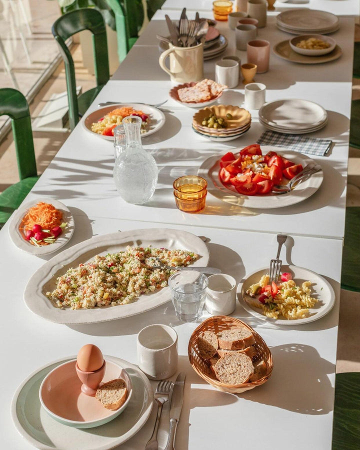 Oval Dish L Refectory Sand Matt 