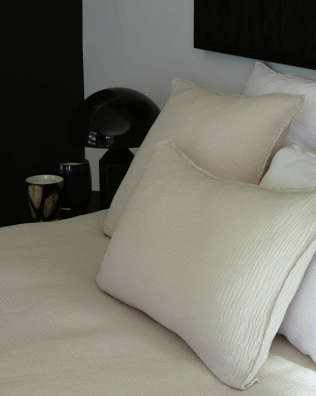 Cotton Gauze Flat Sheet, Cement 