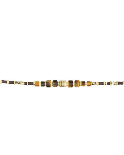Collier et Bracelet 6 tours, LEOPARD - Slim 6