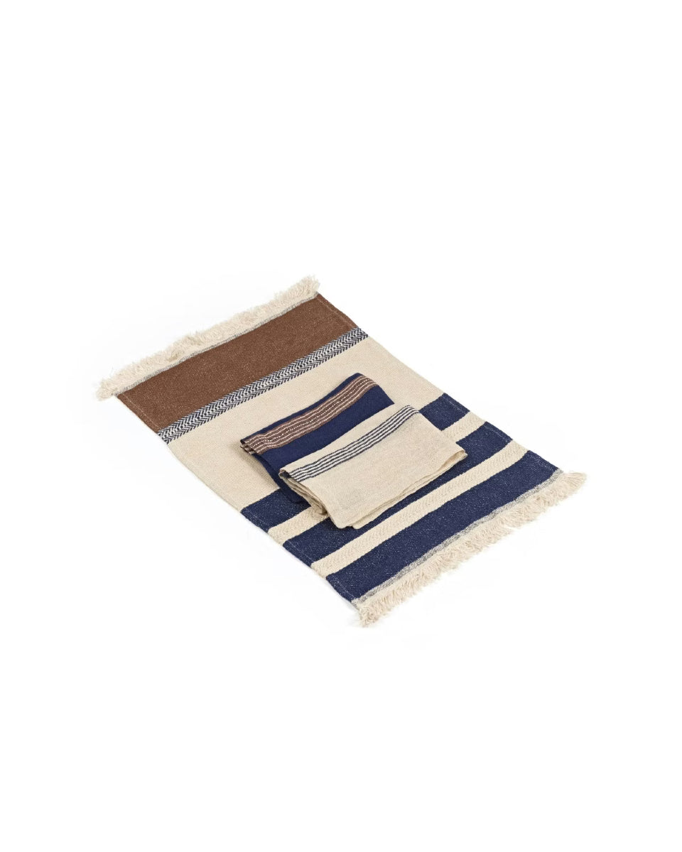 Set de Table, Marina Stripe Indigo 35x50cm
