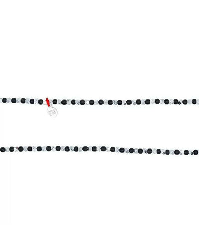 Collier et Bracelet 6 tours, MAX SILVER - Noir