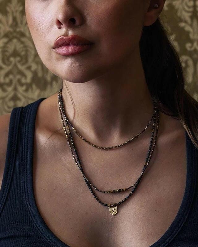 Collier ras de cou, NEW ALICIA - Léopard