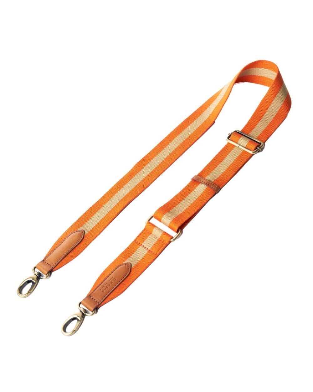 Bandoulière Orange, Cuir Cognac.