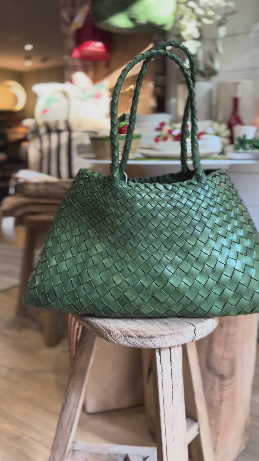 Charger la vidéo : Sac Santa Croce, Leaf Green