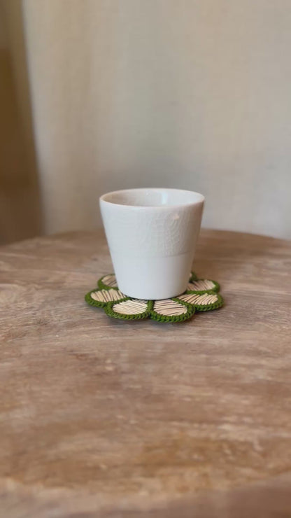 Dessous de verre Daisy, Vert