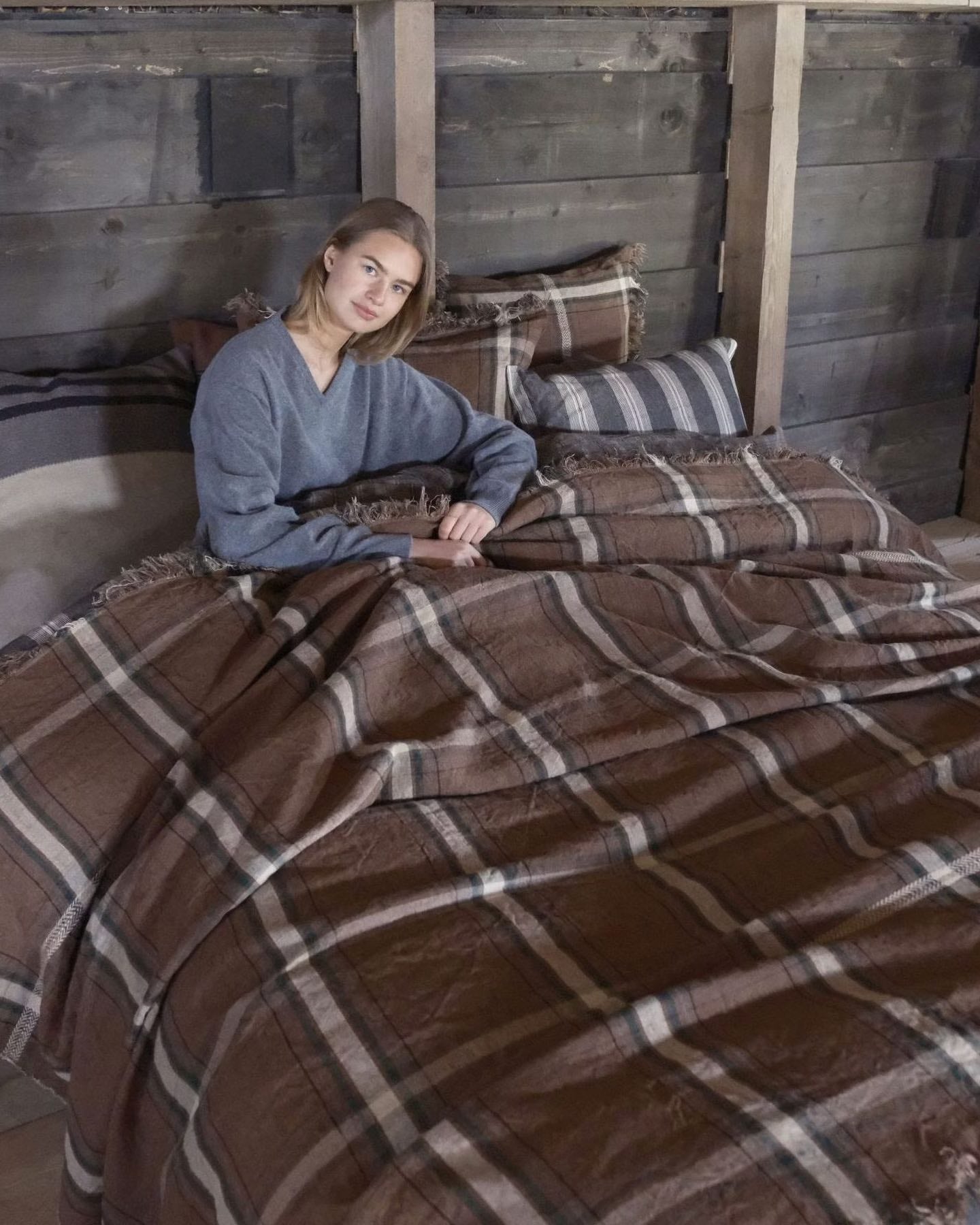 Housse Coussin, Rowan Check, Libeco