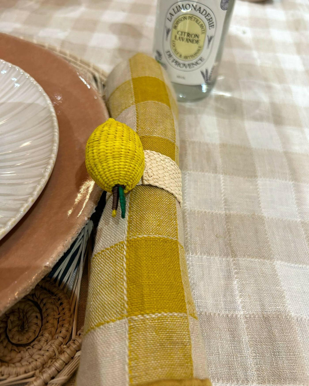 Ronds de Serviette Citron, Pao Maison