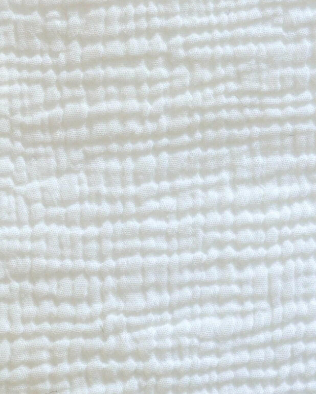 Cotton Gauze Flat Sheet, Milk 