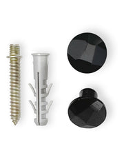 Tête martelée à la main, Noir.